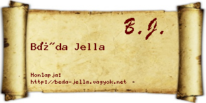 Béda Jella névjegykártya